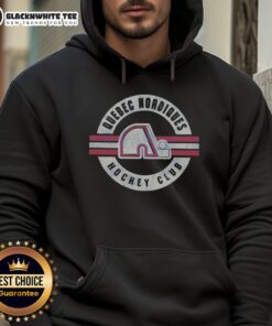Vintage Nice Quebec Nordiques hoodie featuring a classic design, perfect for fans and collectors of hockey memorabilia.