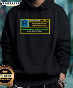 Nice Recovery Rated R Hoodie in black, featuring a stylish design and comfortable fit for casual wear.
