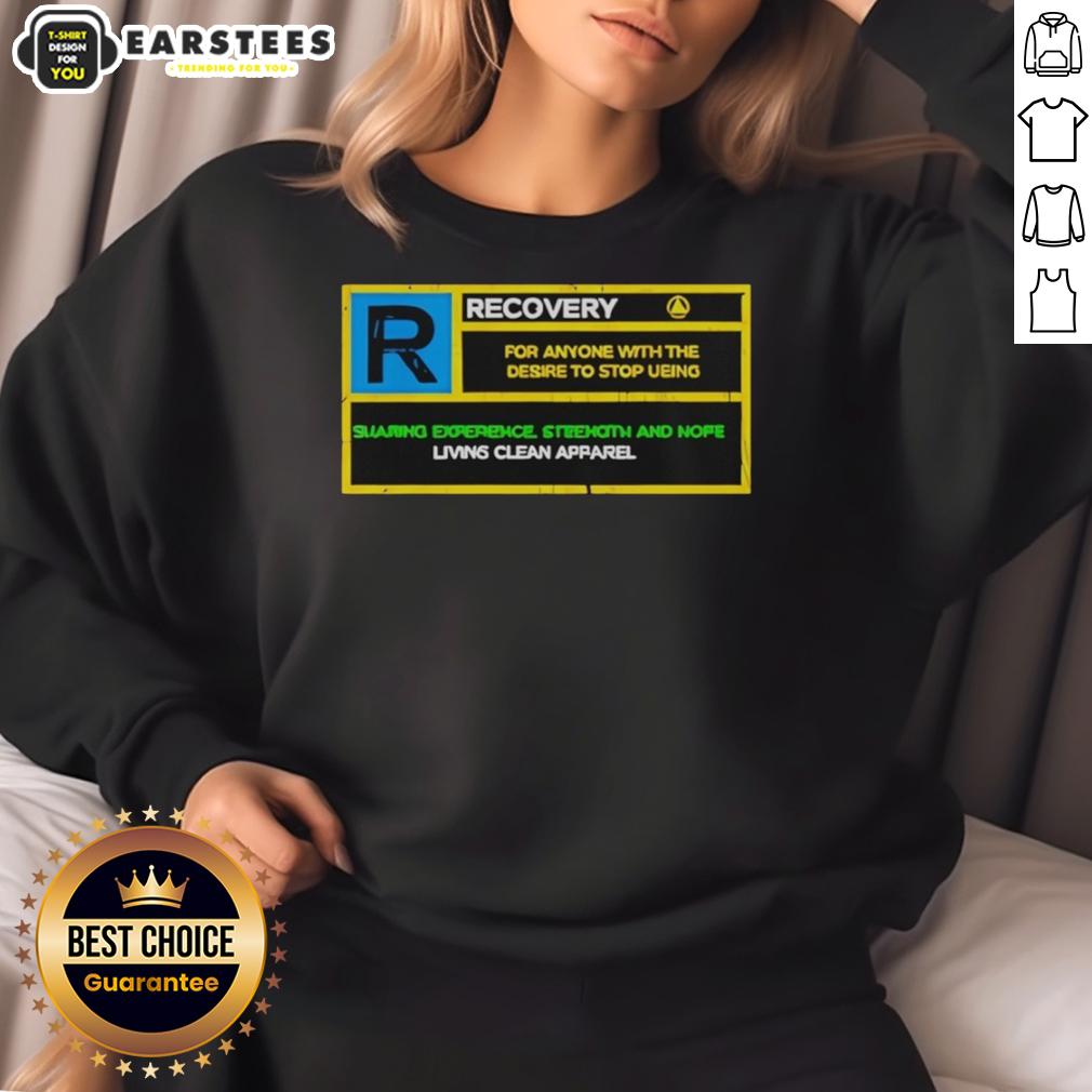 nice-recovery-rated-r-sweatshirt Nice Recovery Rated R Sweatshirt in black with stylish design, perfect for casual wear and comfort.
