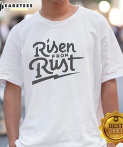 Nice Risen From Rust Buffalo Bills T-Shirt with vintage design and team logo, perfect for fans and collectors.