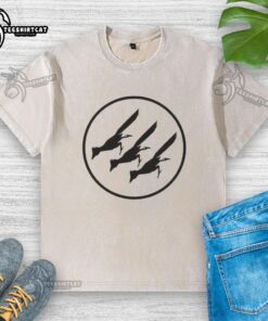 Alt Text: Nice Roadrunner Iron Front Logo on a Washed T-Shirt showcasing a stylish design for casual wear.