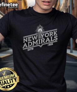 Alt Text: Nice Scott Hunter 21 New York Admirals Estd 1926 T-Shirt featuring vintage design and team logo.