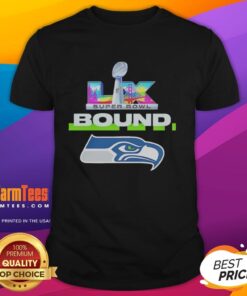 Seattle Seahawks NFC Champions Super Bowl LX Bound big logo t-shirt showcasing team pride and championship spirit.
