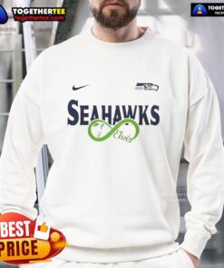 Seattle Seahawks fan sweatshirt featuring Elvis Presley design, perfect for NFL enthusiasts and music lovers.