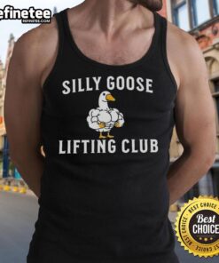 Alt Text: Silly Goose lifting club muscle tank top in vibrant colors, perfect for workouts and casual wear.