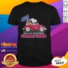Nice Snoopy and Woodstock in New England Patriots car on AFC Championship Champions 2025-26 T-Shirt design.