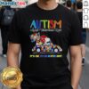 Nice Snoopy Georgia Bulldogs Autism T-Shirt promoting acceptance and love for differences, perfect for fans and supporters.