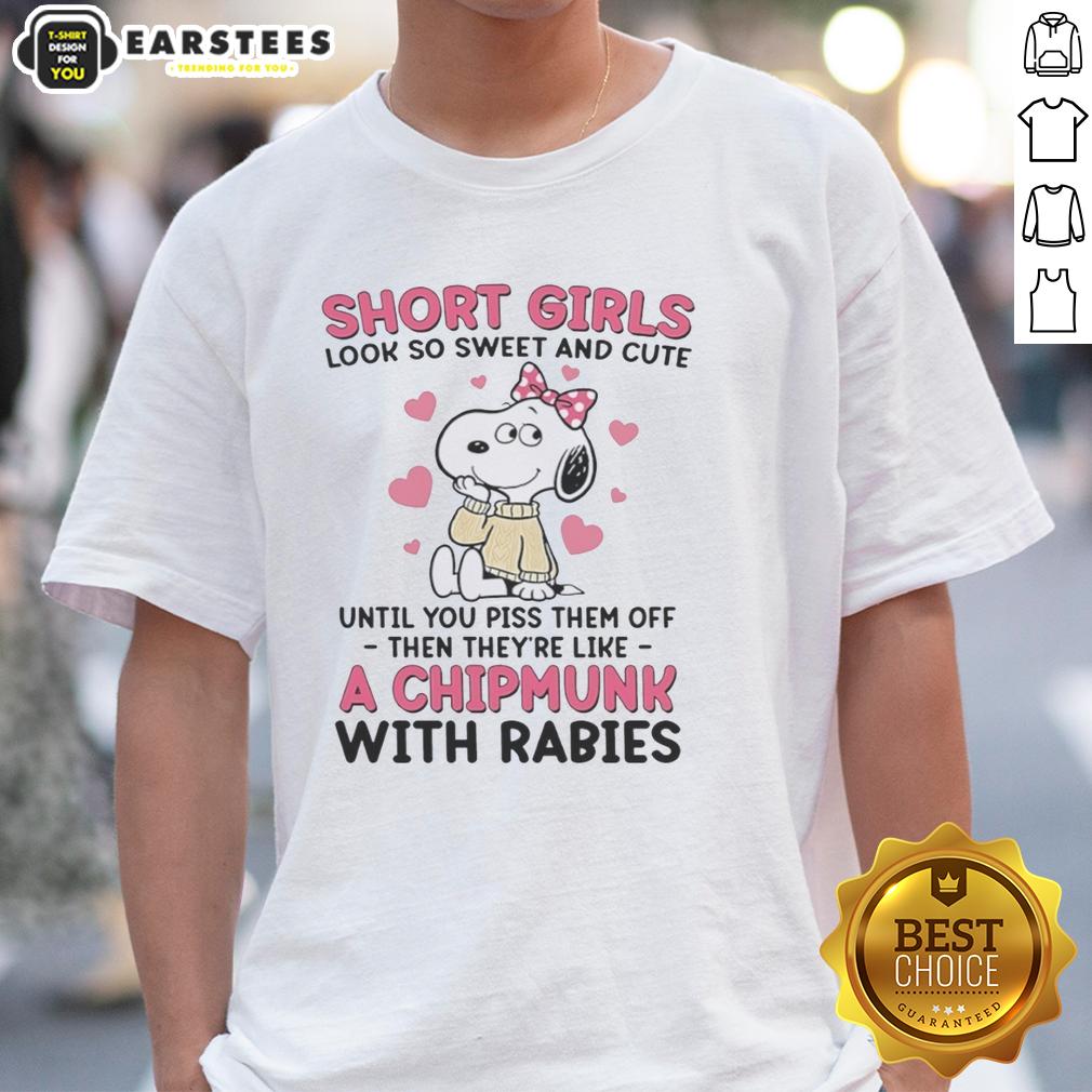 nice-snoopy-wearing-pink-bow-short-girls-look-so-sweet-and-cute-until-you-piss-them-off-t-shirt Alt Text: Cute Snoopy wearing a pink bow on a t-shirt for girls, perfect for sweet and sassy styles.