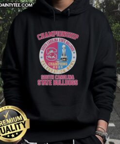 Alt Text: Nice South Carolina State Bulldogs Celebration Bowl Champions 2025 circle logo hoodie, showcasing team pride and victory.
