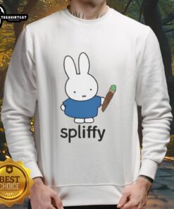Cozy Nice Spliffy Bunny Sweatshirt featuring a playful bunny design, perfect for casual wear and animal lovers.