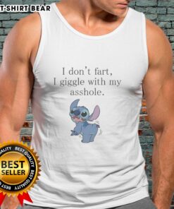 Funny tank top featuring 'I Dont Fart, I Giggle With My Asshole' design, perfect for humor lovers and casual wear.