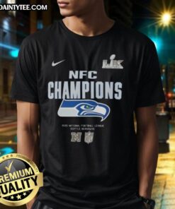 Nice Super Bowl LX Seattle Seahawks 2025 NFC Champions T-Shirt featuring team colors and logo for fans.