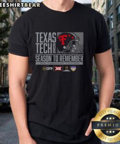 Nice Texas Tech 2025 Season To Remember T-Shirt featuring vibrant team colors and logo, perfect for fans and supporters.