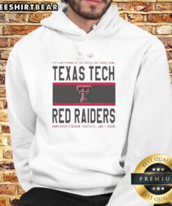 Nice Texas Tech Red Raiders CFP Quarterfinal hoodie from the 2026 Capital One Orange Bowl, showcasing team spirit and style.
