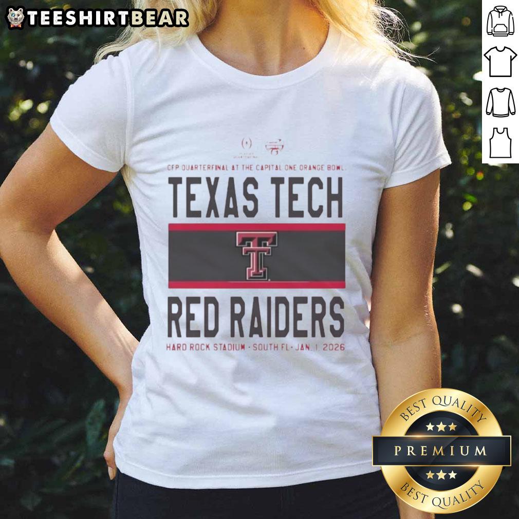 nice-texas-tech-red-raiders-cfp-quarterfinal-at-the-capital-one-orange-bowl-2026-ladies-tee Alt Text: 2026 Capital One Orange Bowl Ladies Tee featuring Texas Tech Red Raiders design, perfect for fans and game day attire.
