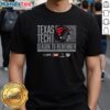 Texas Tech Red Raiders helmet featured on a 2025 championship t-shirt, celebrating playoff season memories.