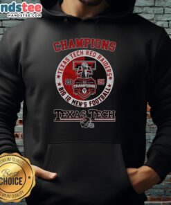 Alt Text: Nice Texas Tech Red Raiders NCAA Big 12 men's football 2025 logo hoodie featuring bold team colors and design.