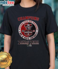 Nice Texas Tech Red Raiders NCAA Big 12 Men's Football 2025 logo on a stylish ladies tee shirt.