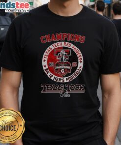 Texas Tech Red Raiders NCAA Big 12 Mens Football 2025 logo T-shirt featuring bold team colors and iconic design.