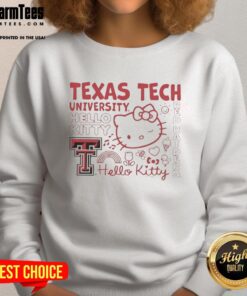 Nice Texas Tech University Hello Kitty Red Raiders Icons sweatshirt featuring vibrant graphics and cozy design.