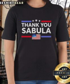 Nice Thank You Sabula Ladies Tee featuring a stylish design perfect for casual wear and expressing gratitude.