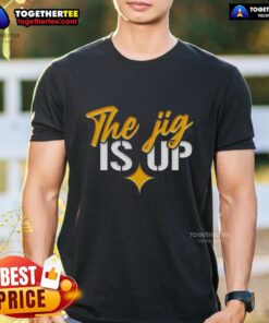 Nice The Jig Is Up Pittsburgh Steelers T-Shirt featuring bold graphics, perfect for fans supporting their team.