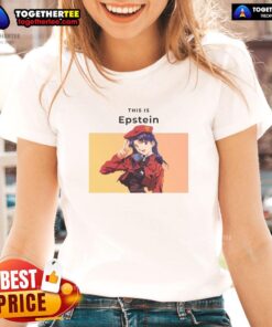 Stylish Misato Katsuragi ladies tee featuring vibrant design, perfect for anime fans and casual wear.