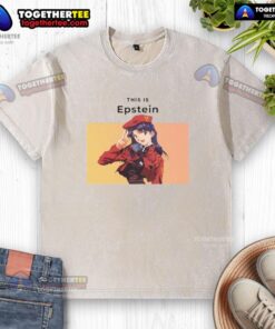 Nice Epstein Misato Katsuragi washed t-shirt featuring vibrant anime design and comfortable fit for casual wear.