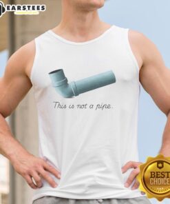 Nice This Is Not A Pipe Meme Tank Top featuring iconic artwork, perfect for art lovers and meme enthusiasts.