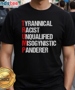 Nice Trump T-Shirt featuring a bold graphic criticizing his policies and character, ideal for political protest and expression.