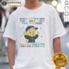Funny Tweety Bird middle finger graphic T-shirt with playful text 'Fuck Fuck Here And A Fuck Fuck There' design.