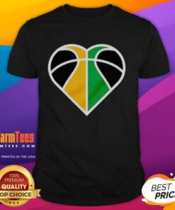 Nice Utah Jazz Basketball Heart Logo T-Shirt featuring a vibrant team logo on a stylish tee for fans and collectors.