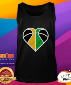 Nice Utah Jazz Basketball heart logo tank top featuring vibrant colors and stylish design for fans.