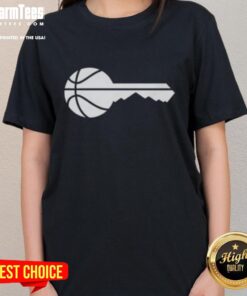 Nice Utah Jazz Basketball Key Logo on a stylish ladies tee, perfect for fans of the team and casual wear.