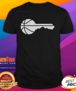 Nice Utah Jazz Basketball Key Logo T-Shirt featuring vibrant team colors and bold logo design for fans and collectors.