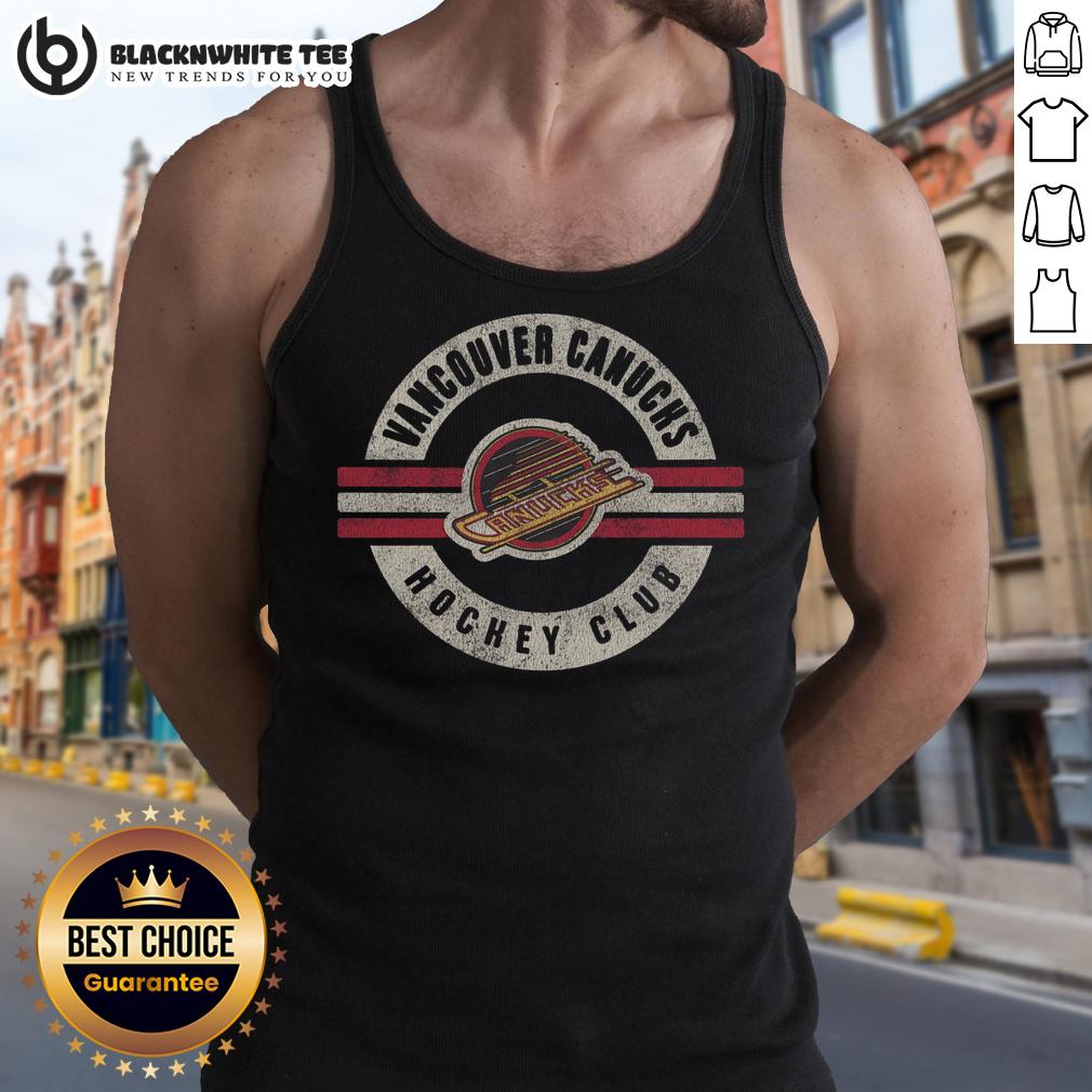 Nice Vancouver Canucks Vintage Surround Tank Top Vintage Vancouver Canucks tank top featuring a stylish surround design, perfect for fans and casual wear.