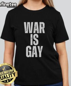Nice War Is Gay Ladies Tee featuring a vibrant, colorful design celebrating LGBTQ+ pride and inclusivity.
