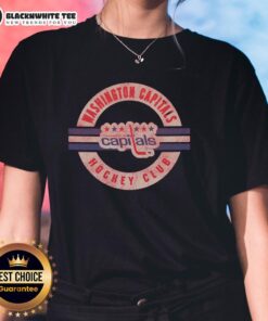 Vintage Washington Capitals ladies tee featuring a stylish design, perfect for fans and casual wear.