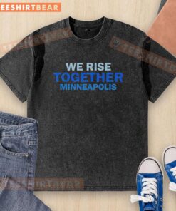 Nice We Rise Together Minneapolis washed t-shirt featuring a stylish design, perfect for casual wear and community support.