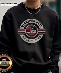 Vintage Winnipeg Jets sweatshirt featuring a classic design, perfect for fans and cozy casual wear.