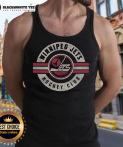 Vintage Winnipeg Jets tank top featuring a stylish surround design, perfect for fans and casual wear.