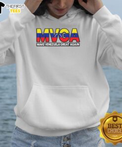 Hot MVGA Make Venezuela Great Again Hoodie in vibrant colors, perfect for stylish support of Venezuela's revival.