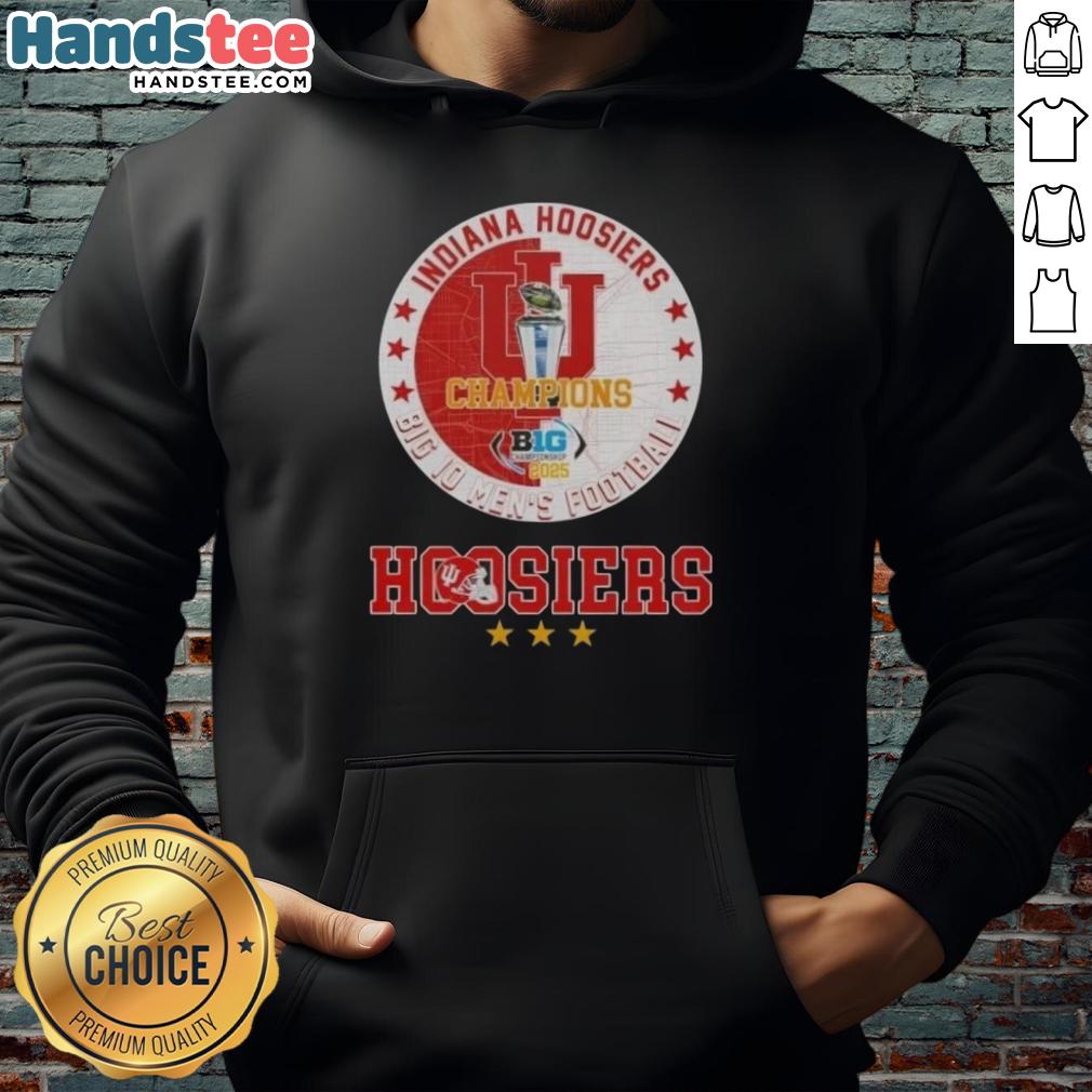 official-2025-big-10-mens-football-champions-indiana-hoosiers-hoodie Official 2025 Big 10 Men's Football Champions Indiana Hoosiers hoodie showcasing team colors and logo.