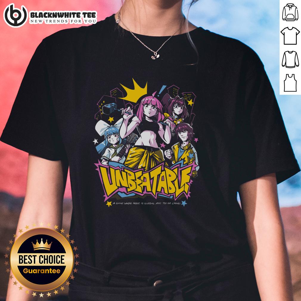 Official A Tee Where Music Is Illegal Ladies Tee Official A-Tee Where Music Is Illegal Ladies Tee featuring a stylish design for music lovers and fashion enthusiasts.