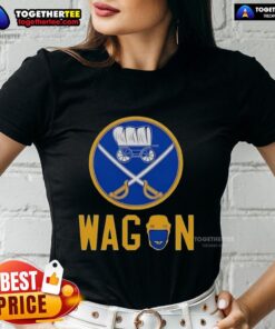 Official Absolute Wagon Buffalo Sabres Ladies Tee featuring team colors and logo, perfect for female fans.