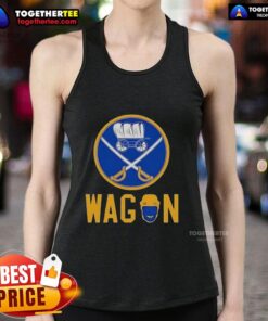 Official Absolute Buffalo Sabres tank top featuring team logo, perfect for fans and summer sports events.