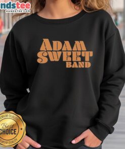 Alt Text: Official Adam Sweet Band logo sweatshirt featuring a stylish design, perfect for fans and music enthusiasts.
