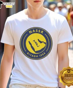 Official Al Nassr 1955 Logo T-Shirt featuring the iconic club logo on a stylish design, perfect for fans and collectors.