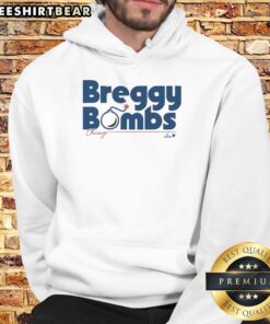 Official Alex Bregman Chicago Breggy Bombs hoodie featuring stylish design and vibrant team colors for fans.