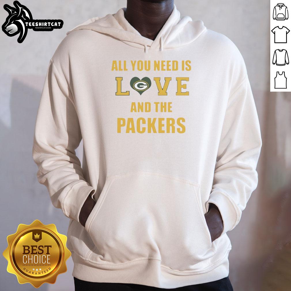 official-all-you-need-is-love-and-the-green-bay-packers-hoodie Official All You Need Is Love and the Green Bay Packers Hoodie in green, perfect for fans and game day wear.